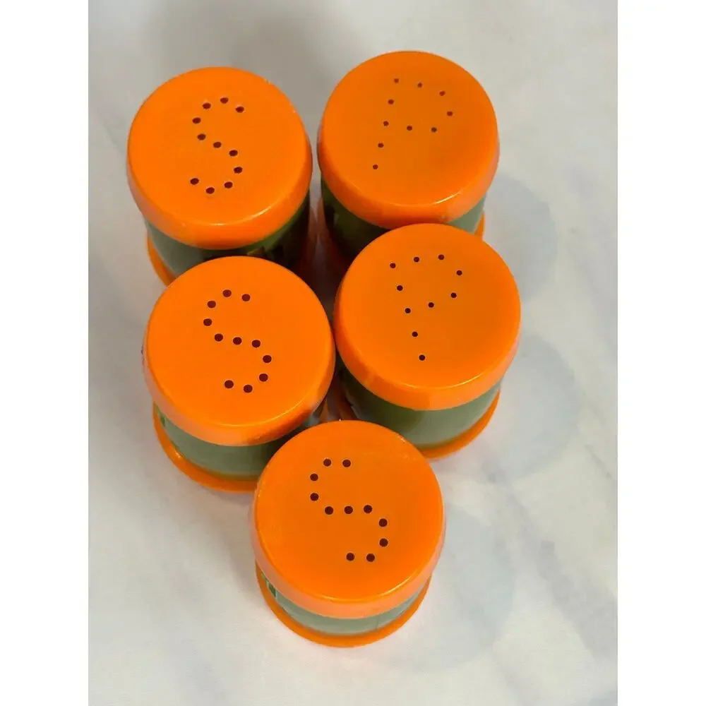 Vintage St. Labre Indian School salt and pepper shakers,‎ set of 5, MCM